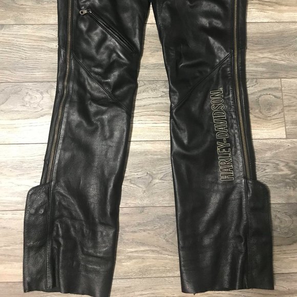 Harley Davidson Deluxe Leather Chaps - Picture 4 of 7